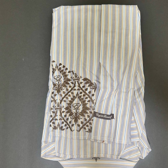 English Laundry Blue and White Casual Button Down Shirt - Picture 5 of 8